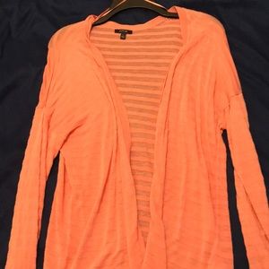 Coral cardigan sweater